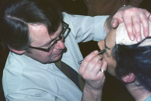 The Mikado - In make-up with Mr Cairns