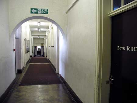 Downstairs - back corridor - east end