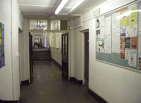 Downstairs - back corridor from gym