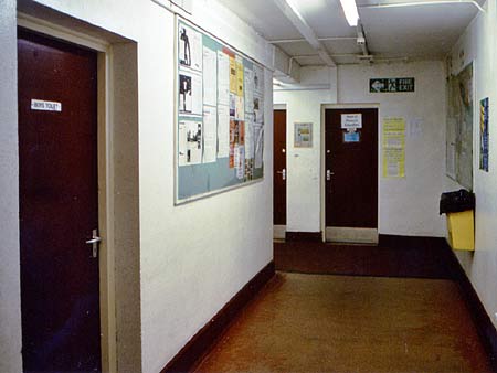 Downstairs - back corridor from gym