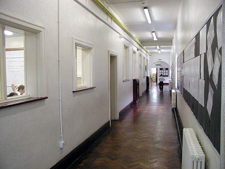 Downstairs - west corridor