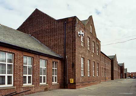 Exterior - rear of main building from west
